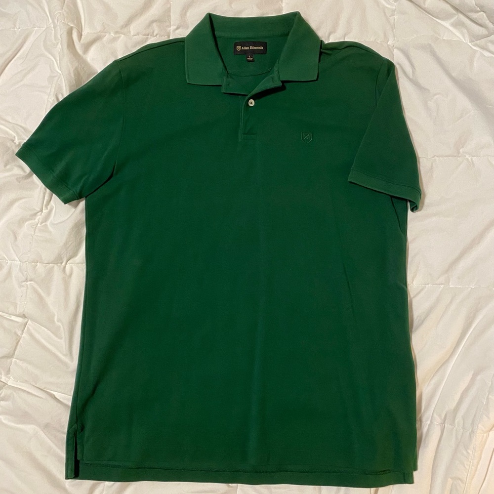 Allen Edmonds green short sleeve polo